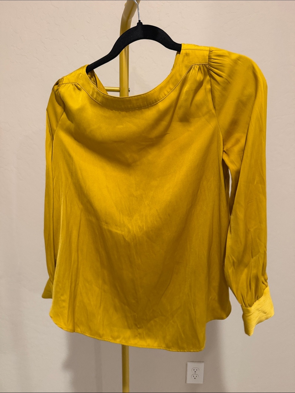 LOFT Mustard Yellow Long Sleeve Blouse
